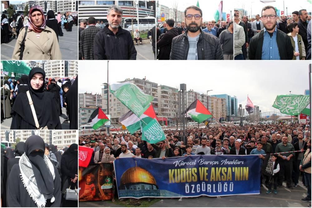 Diyarbakır'dan işgal rejimine tepki: Mescid-i Aksa kırmızı &ccedil;izgimizdir