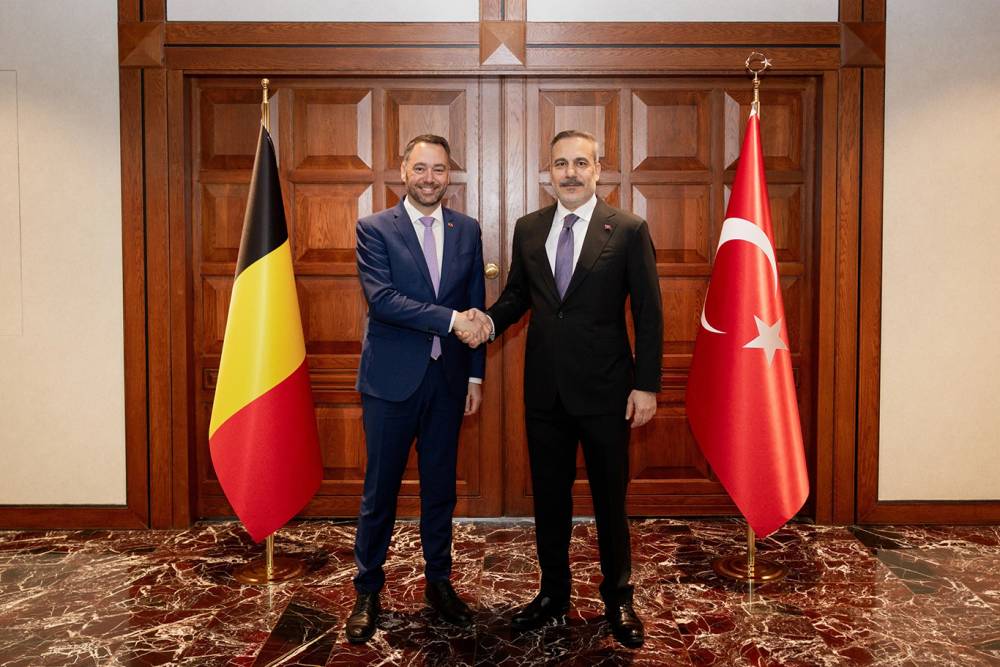 Dışişleri Bakanı Fidan, Bel&ccedil;ikalı mevkidaşı Prevot ile g&ouml;r&uuml;şt&uuml;