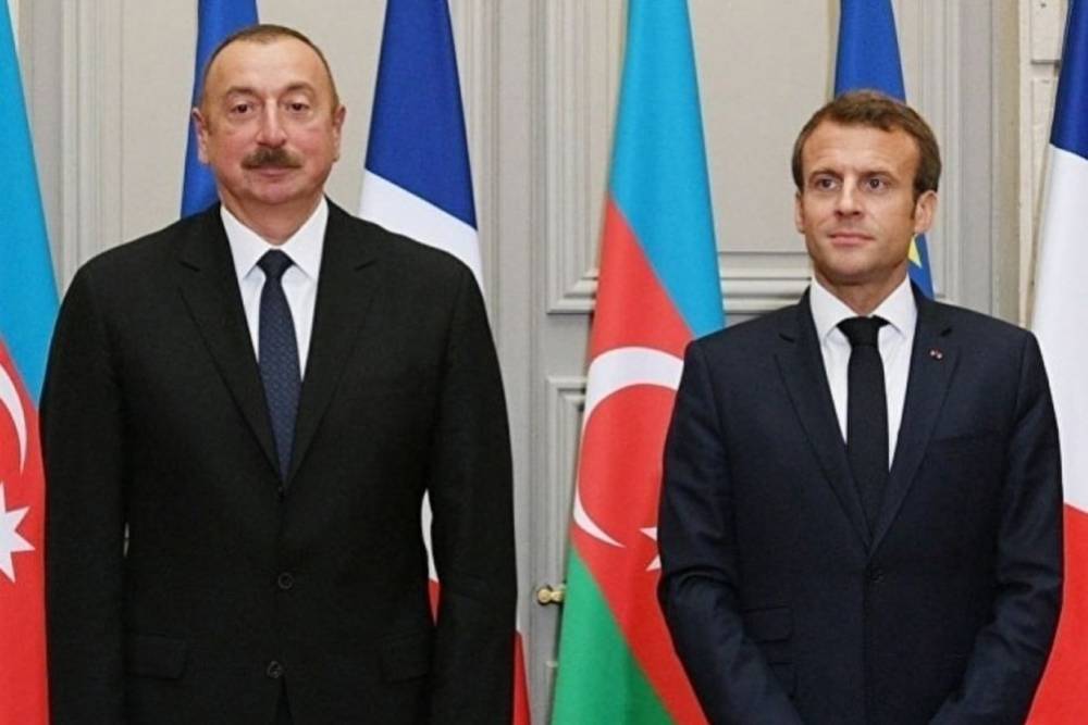 Macron ve Aliyev b&ouml;lgesel gelişmeleri g&ouml;r&uuml;şt&uuml;