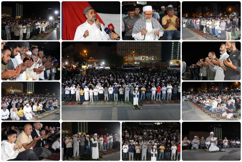 Diyarbakırlılar Gazze'nin ferahı i&ccedil;in bir araya gelip dualar etti