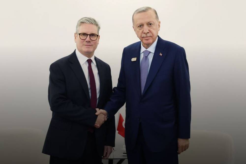 Cumhurbaşkanı Erdoğan, İngiltere Başbakanı Starmer ile g&ouml;r&uuml;şt&uuml;