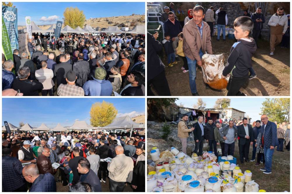 Kızıl&ouml;ren&rsquo;de asırlık &ldquo;Mağaradan Peynir &Ccedil;ıkarma&rdquo; geleneği ş&ouml;len havasında yaşatıldı