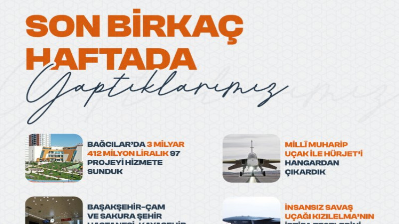 Cumhurbaşkanı Erdoğan'dan 'Birka&ccedil; haftada yaptıklarımız' paylaşımı